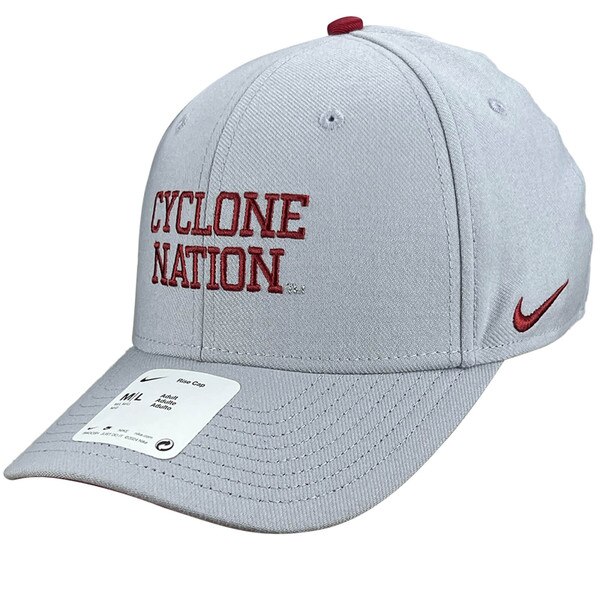 Nike Cyclone Nation Fanwear 24 Gray Structured Fitted Hat